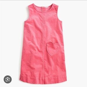 Crewcuts Girls Heart Pocket Corduroy Dress